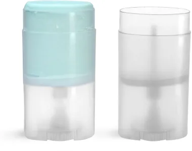 Plastic Tubes, Natural Polypropylene Oval Deodorant Tubes (Bulk), Caps NOT Included