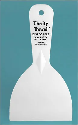 4inch White Plastic Lip Balm Scrapers