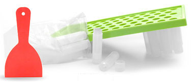 Lip Balm Filling Tray w/ Natural Lip Balm Tubes