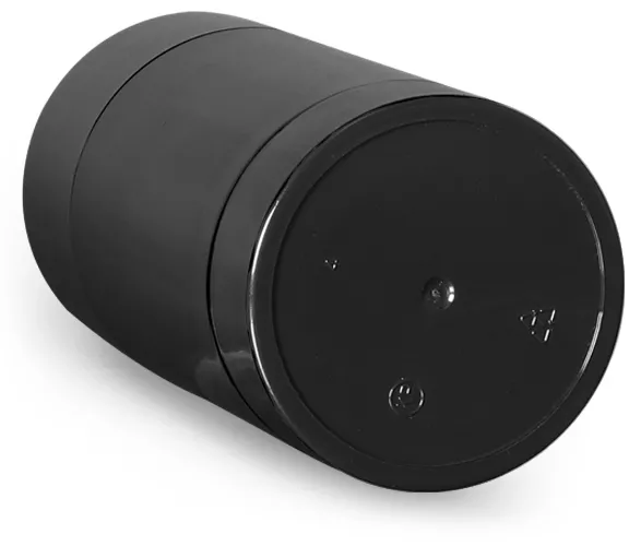  Black Styrene Twist Up Deodorant Tubes w/ Black Screw Caps and Discs 