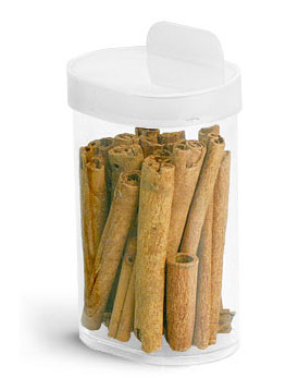 Clear PET Oval Tubes w/ Natural Hang Tab Caps