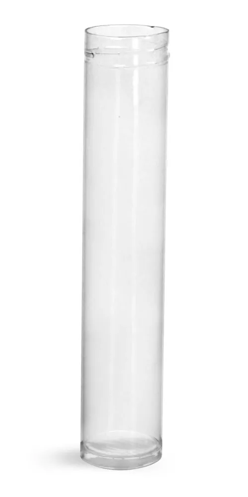 25 ml Plastic Tubes, Clear Round Plastic Tubes (Bulk), Caps Not Included