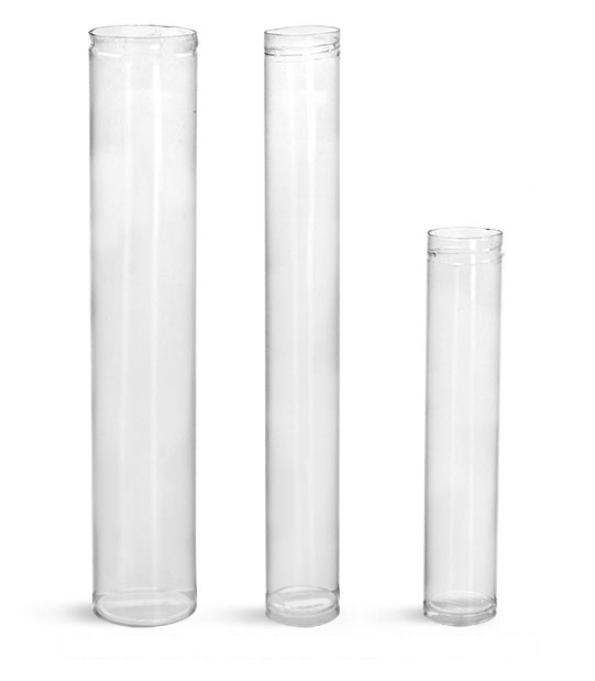 TUBE010 10 Round Tube with Cap  10 Pack 