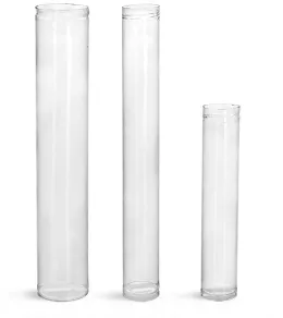 Plastic Tubes, Clear Round Plastic Tubes