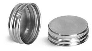 Metal Caps, Silver Metalized Unlined Caps