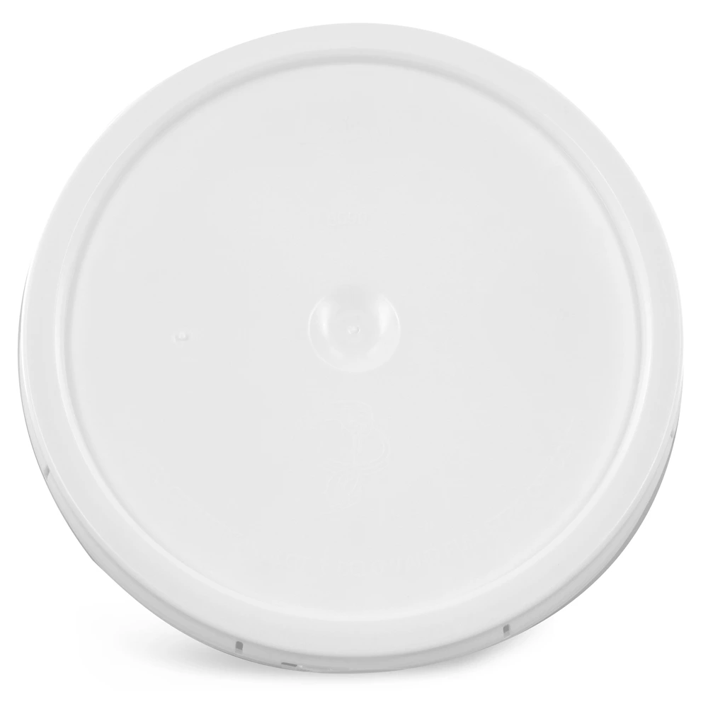 Solid Lid For 3.5, 5 & 6 Gal Pails White HDPE Plastic Tear Tab Pail Lid Solid (Bulk), Caps Not Included