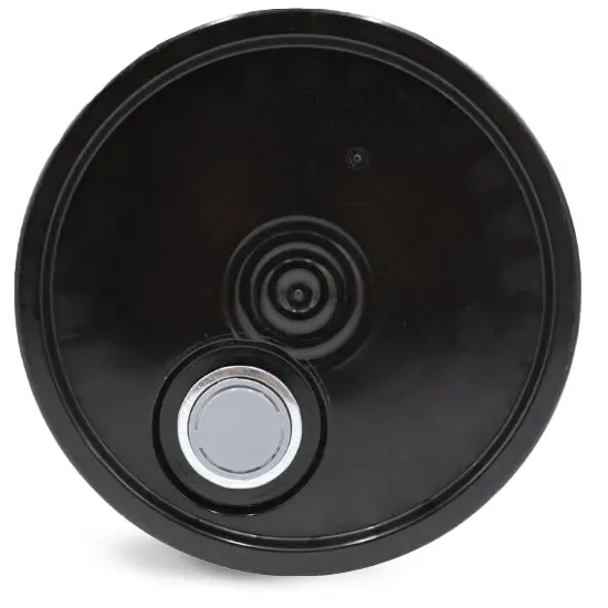 5 Gal Black HDPE Tear Skirt Covers w/ Plastic Rieke Installed 