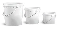 White HDPE Pails