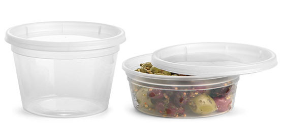 Plastic Tubs, Clear Polypropylene Tubs w/ Clear Lids
