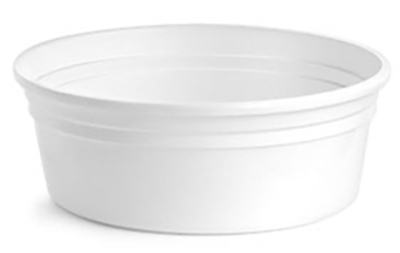 White Polypropylene Tubs (Bulk), Lids NOT Included