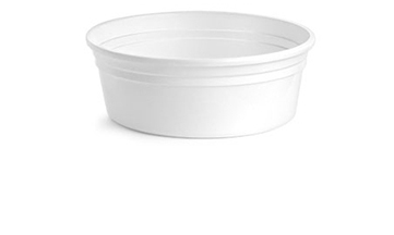 Plastic Tubs, White Polypro Tubs (Bulk), Caps NOT Included