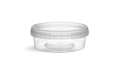 Plastic Tubs, Clear Polypro Tamper Resistant Tubs (Bulk), Caps NOT Included