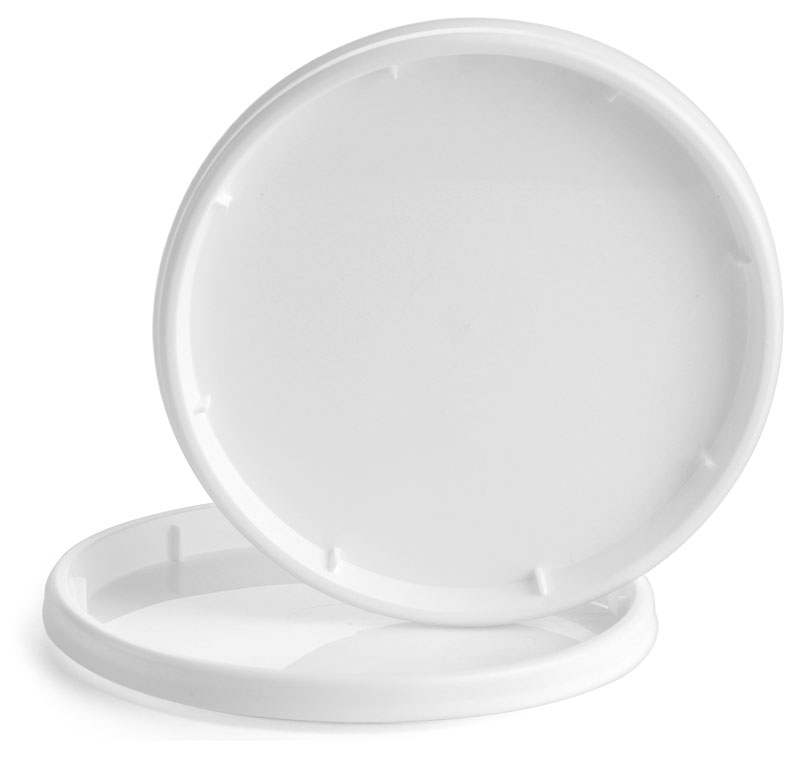 Plastic Lids, White Polypropylene Tub Lids