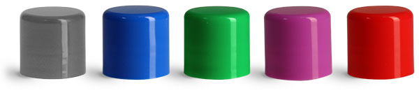 Plastic Caps, Smooth Polypropylene Friction Fit Caps for Lip Balm Tubes