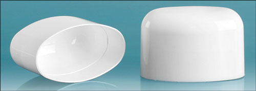 Plastic Caps, White Polypropylene Dome Caps For White Deodorant Tubes