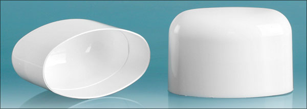 Plastic Caps, White Polypropylene Dome Caps For White Deodorant Tubes