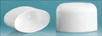 Plastic Caps, White Polypropylene Oval Deodorant Tube Caps (Bulk)
