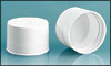 White Ribbed Screw Caps for Push Up Deodorant Containers