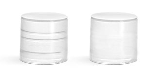 Plastic Caps, Natural Smooth Polypro Friction Fit Caps for Round Lip Balm Tubes