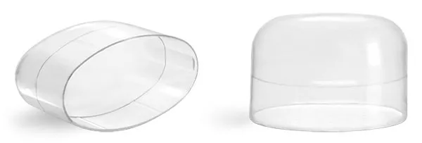 Natural Polypropylene Dome Caps for Natural Deodorant Tubes