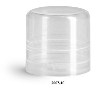 New Natural Smooth Polypropylene Friction Fit Caps For Round Lip Balm Tubes