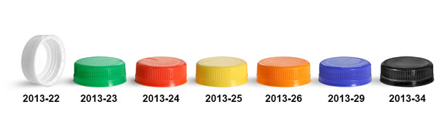 Plastic Caps, Ribbed Polypropylene Tamper Evident Caps