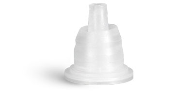 18/415 Plastic Caps, Black Polypropylene Tamper Evident Caps w/ Orifice Reducers