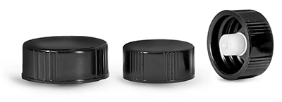 Black Phenolic Cone Lined Caps