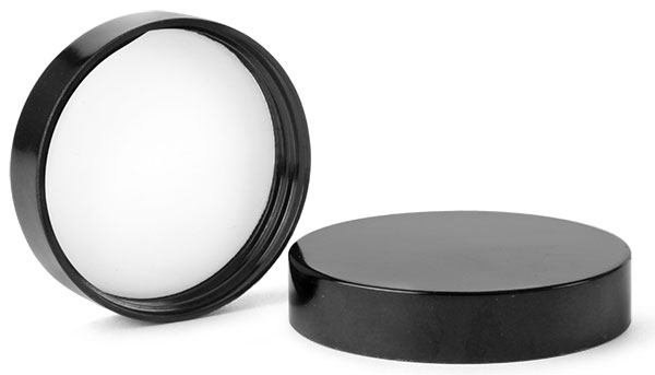 Plastic Caps, Black Phenolic F-217 Lined Caps