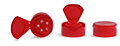 Red Polypropylene Spice Caps w/ Pressure Sensitive Liners