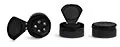 Black Polypropylene Spice Caps w/ Pressure Sensitive Liners