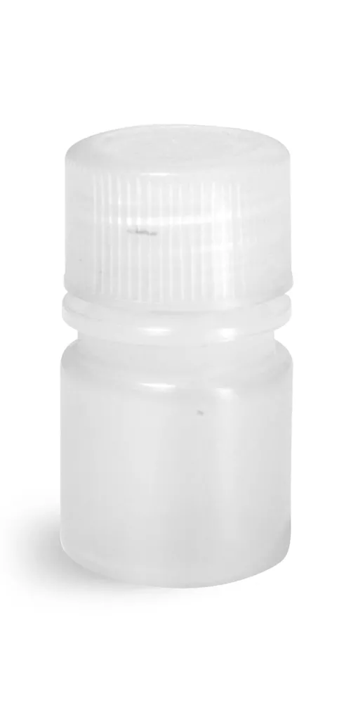 8 ml Natural LDPE Narrow Mouth Leak Proof Water Bottles w/ Caps