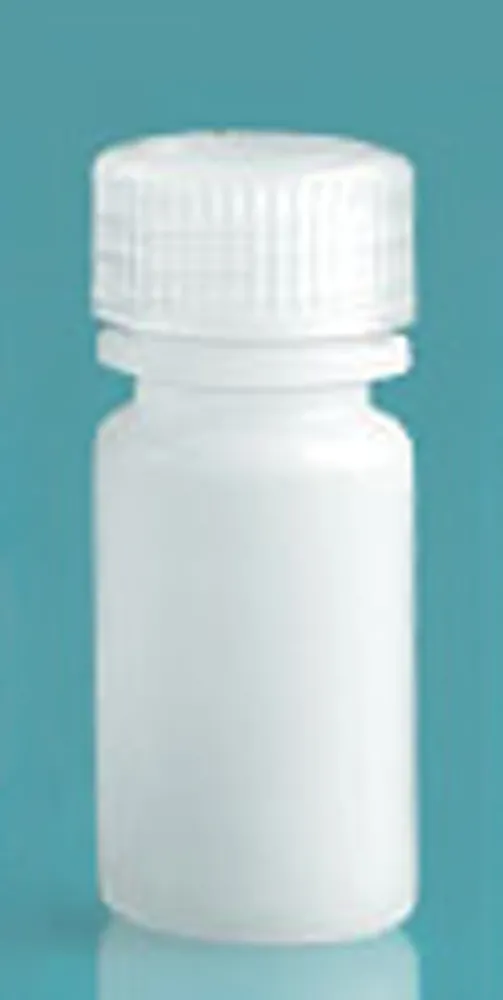 4 ml Natural HDPE Leak Proof Narrow Mouth Round Bottles w/ Screw Caps