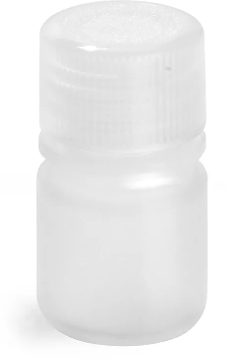 4 ml Natural Polypropylene Narrow Mouth Leak Proof Water Bottles w/ Caps