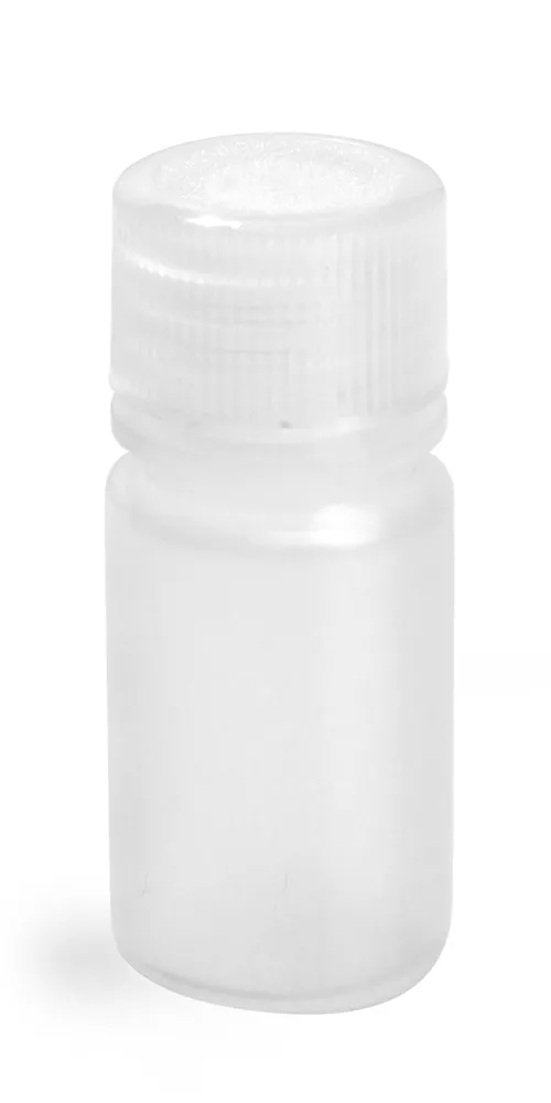 15 ml Natural Polypropylene Narrow Mouth Leak Proof Water Bottles w/ Caps