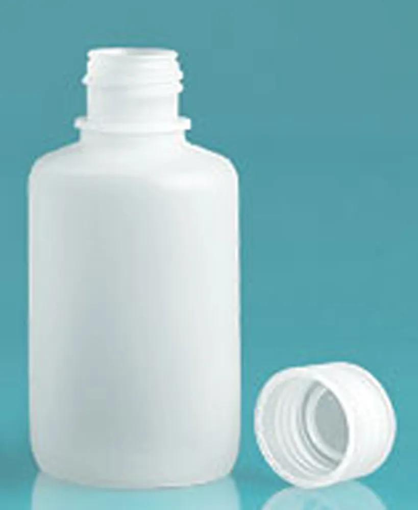 125 ml Natural Polypropylene Narrow Mouth Leak Proof Water Bottles w/ Caps