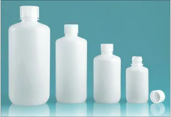 SKS Science Products - Lab Bottles, Leak Proof, Natural Polypro Wide Mouth  Water Bottles w/ Plastic Caps