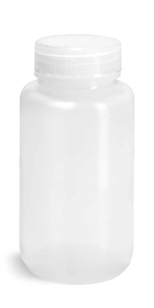 SKS Bottle & Packaging - 250 ml Natural LDPE Leak Proof Wide Mouth ...