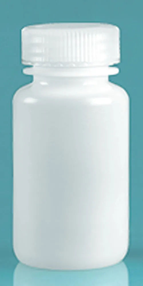 125 ml Natural HDPE Leak Proof Wide Mouth Round Bottles w/ Screw Caps