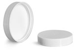 White Polypropylene Ribbed PE Lined Caps 28/400 - 58/400