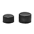 Plastic Caps, Black Polypropylene Ribbed PE F217 Lined Caps 15/415 - 28/410