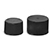 Plastic Caps, Black Polypropylene Ribbed PE F217 Lined Caps 15/415 - 28/410