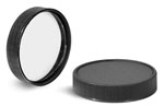 Black Polypropylene Ribbed PE Lined Caps 53/400 - 89/400