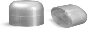 Silver Polypropylene Dome Caps for Silver Deodorant Tubes