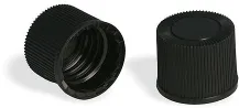 Black Polypropylene Ribbed Unlined Closures