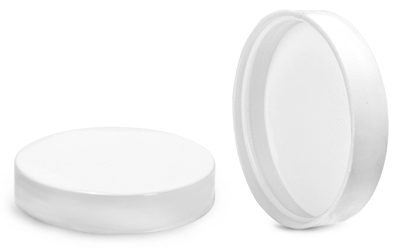 White Polypropylene Smooth PE Lined Caps