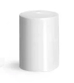 16 mm Plastic Caps, Flat White Polypropylene Caps for Roll On Containers