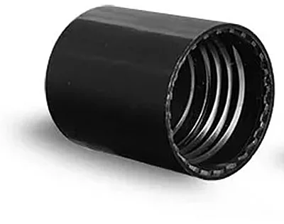 19 mm Matte Black Polypropylene Caps for 0.35 oz Roll On Containers