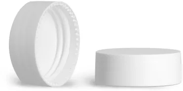 Polypropylene Smooth Matte White Caps w/ F217 Liners