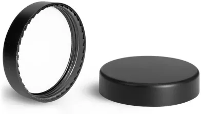 Black Matte PE Lined Caps 